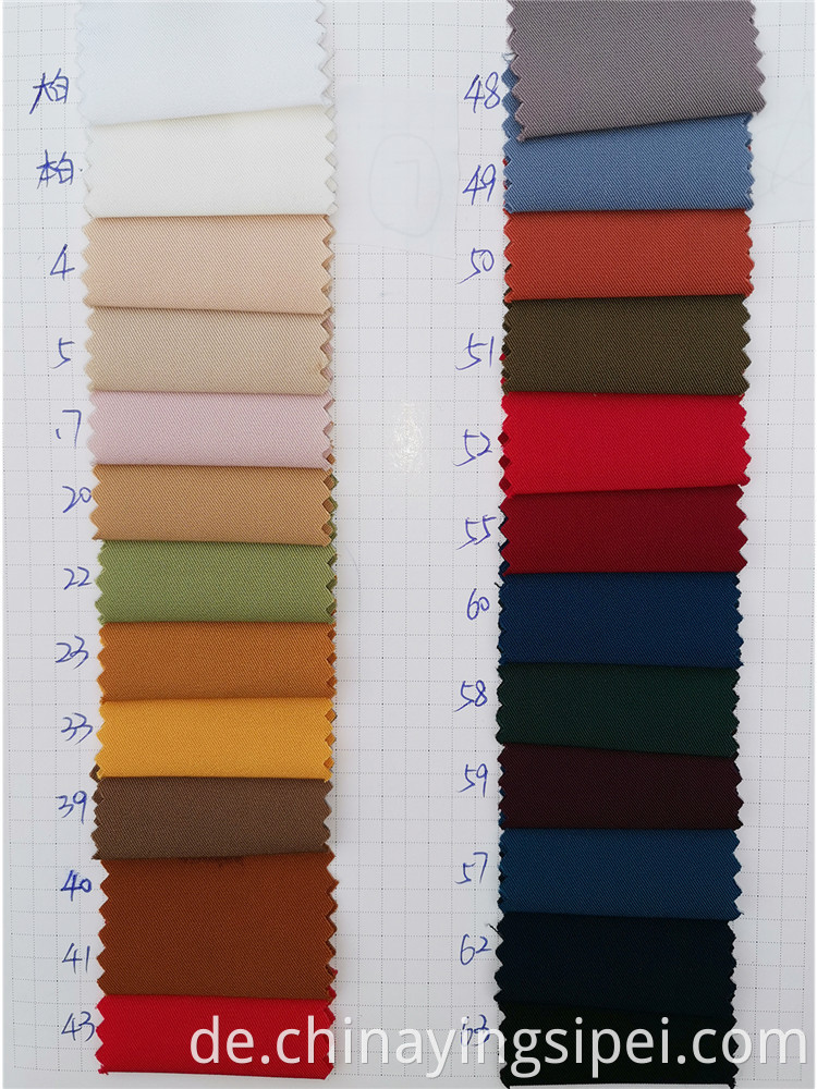  2020 New products stocklot dyed polyester clothing twill fabric manufacturer